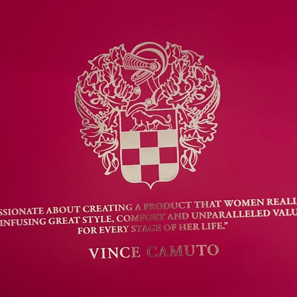 Vince Camuto Black Knee-High Boots with Gold Button Trim - Picture 7 of 8